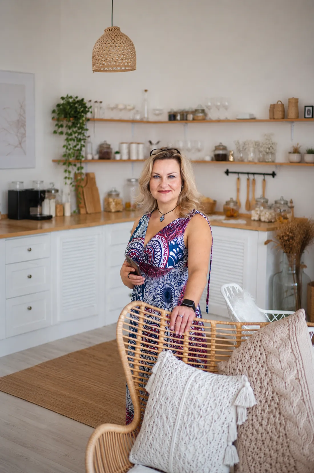 Iveta Hostašová, realitní makléřka z Rudné, ve svém domově